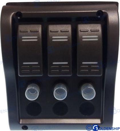 3 GANG WATERPROOF SWITCH PANEL | GS11176 | SWITCH | GOLDENSHIP