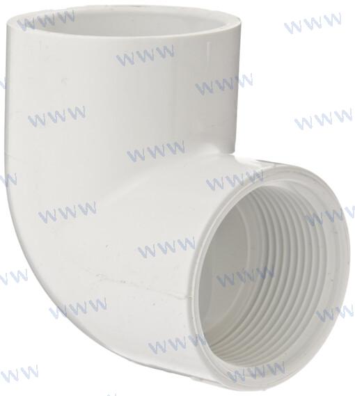 3.50" X 90 DEG ELBOW (WHITE)