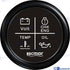 4 LED ALARM GAUGE 12V/24V BLACK | RECKY79202 | ALARM | RECMAR