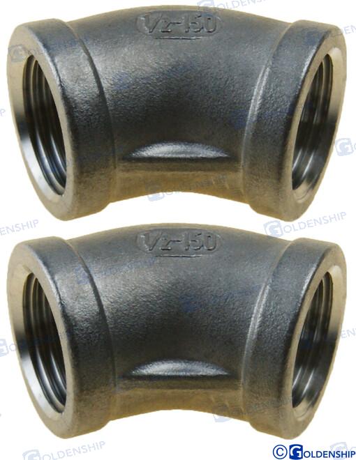 45º ELBOW BANDED 1/2" (2) | GS30561 | ELBOW | GOLDENSHIP