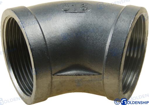 45º ELBOW BANDED AISI 316 1-1/2 | GS30565 | ELBOW | GOLDENSHIP