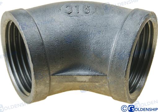 45º ELBOW BANDED AISI 316 1" | GS30563 | ELBOW | GOLDENSHIP