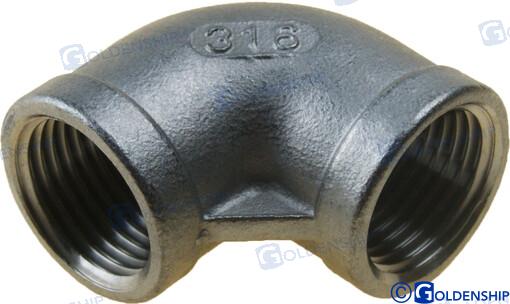 90º ELBOW BANDED AISI 316 1/2 | GS30541 | ELBOW | GOLDENSHIP