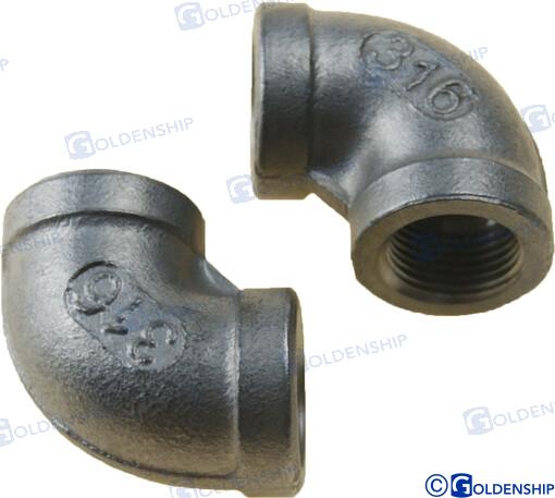 90º ELBOW BANDED AISI316 3/8