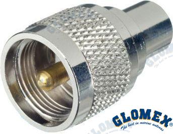 ADAPTER FME MALE TO PL259 MALE | GLORA352 | TV ANTENNAS | GLOMEX