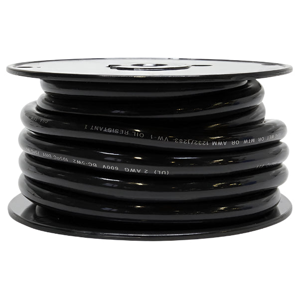 Tinned Copper Wire 0Awg Black 50 - Am116005