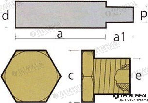 ANODE CATERPILLAR C/TAP | TEN02028T | ANODES | TECNOSEAL