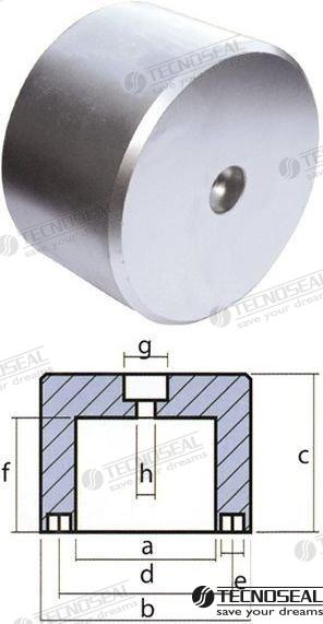 ANODE RIVA DOLCE VITA 12,95KG. | TEN00439 | RIVA | TECNOSEAL