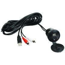 Aq-Aux-4 3.5Mm Usb Audio Panel Connector - Compact & Lightweight