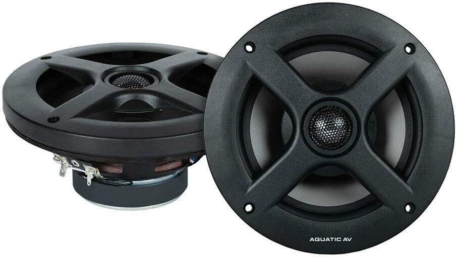 Aquatic Pro Series Black Led Speakers Aq-Rg112 - Waterproof Audio