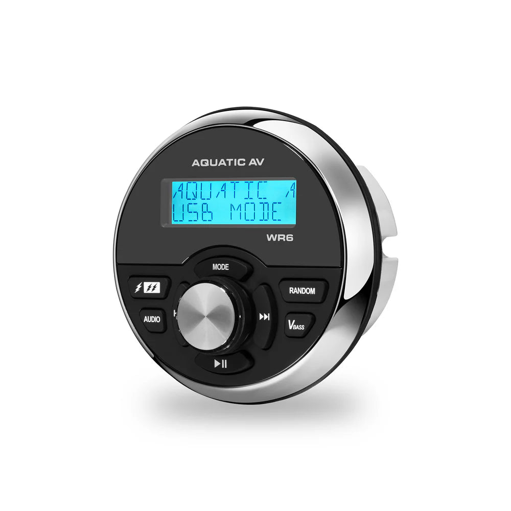 Aquatic Av Aq-Wr6 Marine Audio Device - Compact & Durable