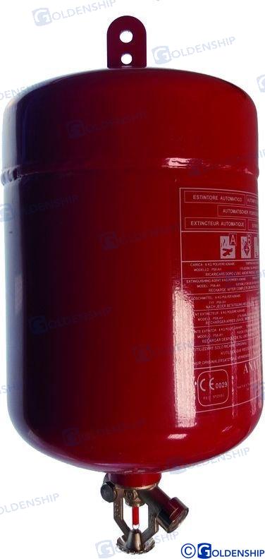 AUTOMATIC FIRE EXTINGUISHER 6 KG POWDER | GS80124 | SECURITY | GOLDENSHIP