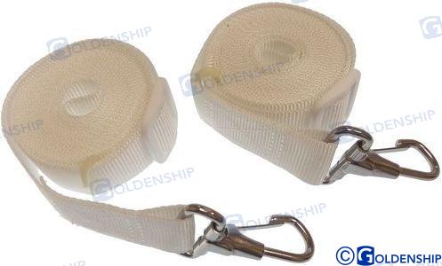 BIMINI TOP STRAP WHITE (PAIR) | GS72281 | BIMINI | GOLDENSHIP