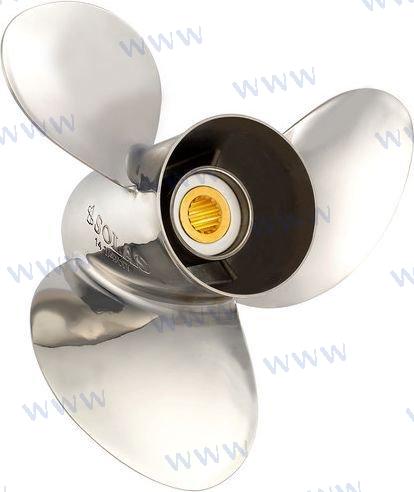 BOMBARDIER STAINLESS PROPELLER 14 x 19 | SOL2532-140-19 | STAINLESS | SOLAS