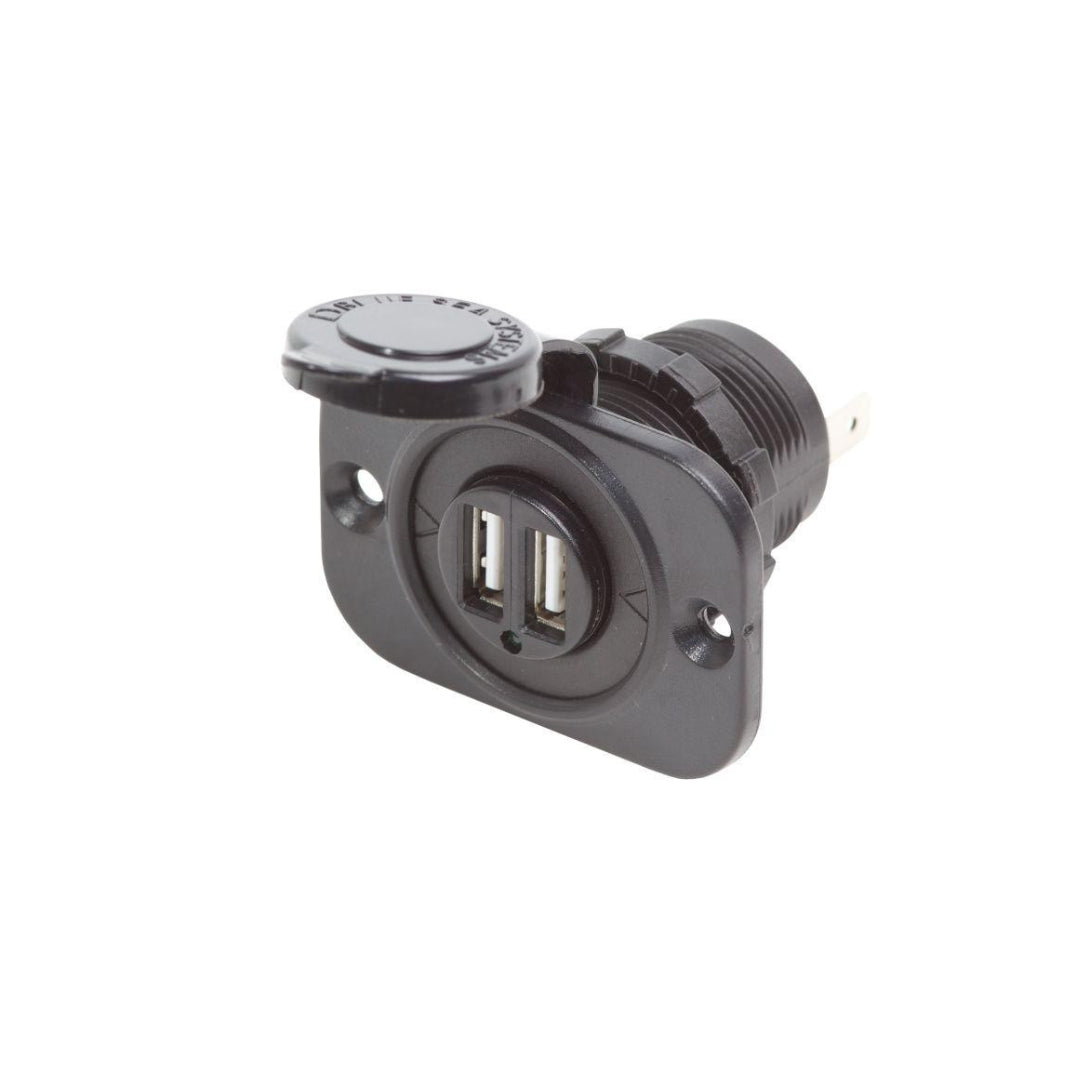 12Vdc Socket 2Usb Charger 5V 2.1A - Bs1016