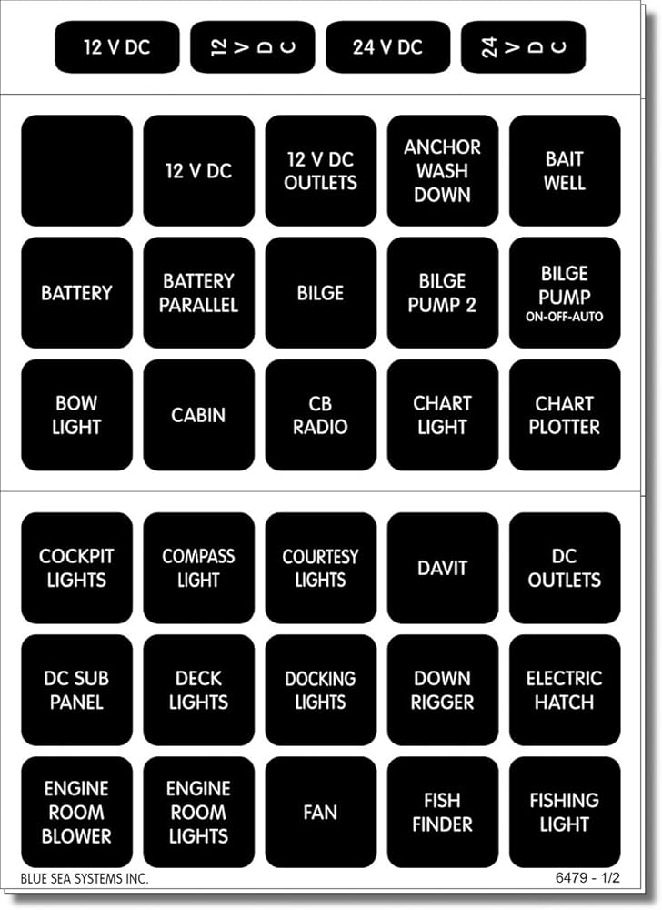 Label Kit Dc H2O 30 Square Black V2 - Bs4218
