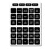 Label Kit Dc H2O 30 Square Black V2 - Bs4218