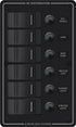 Panel Wp 6 Pos Vertical Black - Bs8373