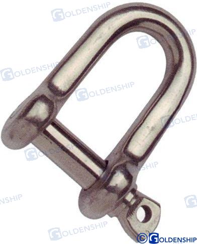 D SHACKLE, SCREW PIN 10MM (25) | GS71005B | D SHACKLE | GOLDENSHIP