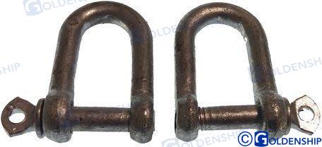 DEE SHACKLE HOT D. GALV. 6MM (PACK 2) | GS71250 | HARDWARE | GOLDENSHIP