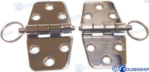 DISSASEMBLING HINGE 72X38.5 MM (2) | GS72185 | HARDWARE | GOLDENSHIP