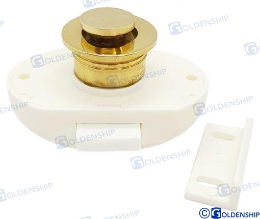 DOOR LATCH (POLISHED BUTTON) | GS72441 | HARDWARE | GOLDENSHIP