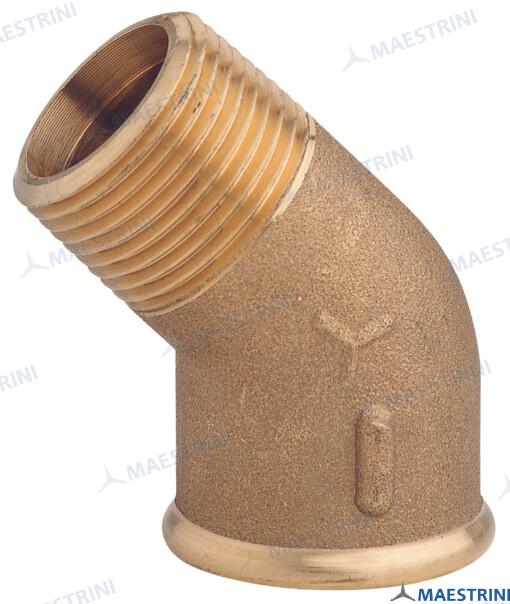 ELBOW 45° M.F. 1'' BRASS CR | GS30819 | HULL | GOLDENSHIP