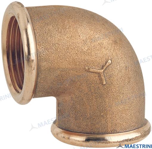 ELBOW 90º F.F. 1'' BRASS CR | GS30800 | HULL | GOLDENSHIP