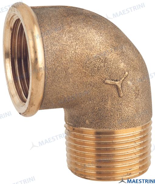 ELBOW 90º M.F. 1''1/2 BRASS CR | GS30809 | HULL | GOLDENSHIP