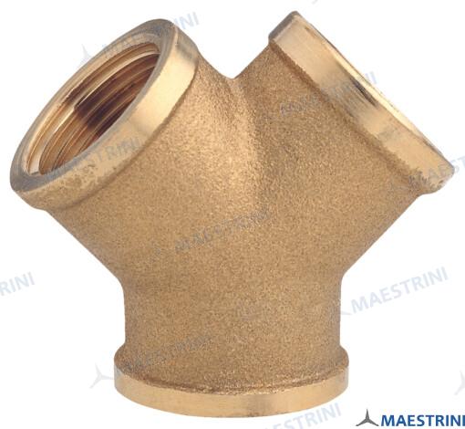 FITTING ¨Y¨ 1''1/4 F.F.F. BRASS CR | GS30876 | HULL | GOLDENSHIP