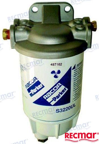 FUEL FILTER WITH INOX BRACKET | RAC320R-INOX-02 | FUEL FILTER | RACOR