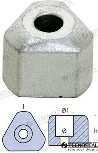 GORI PROPELLER NUT DIA. 6 MM | TEN01021 | ANODES | TECNOSEAL