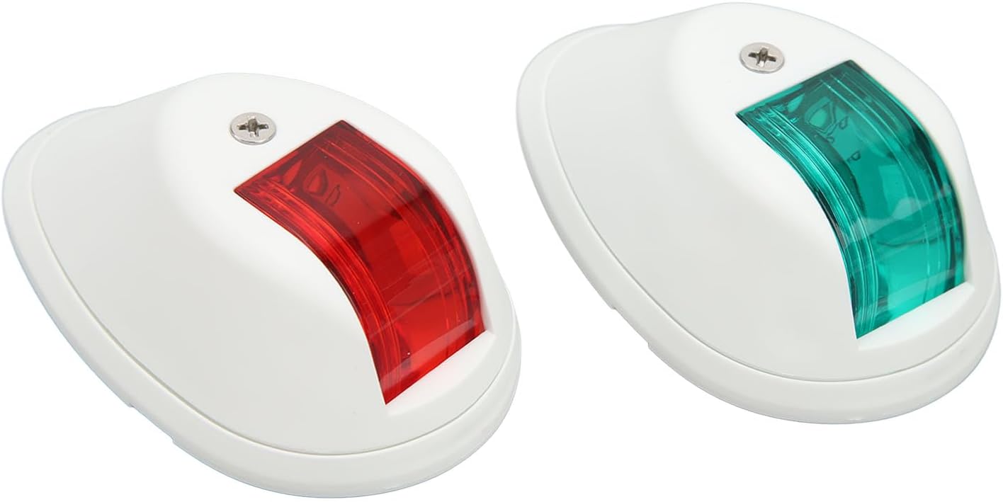 Pair Vertical Navigation Lights White Led - Gs10309
