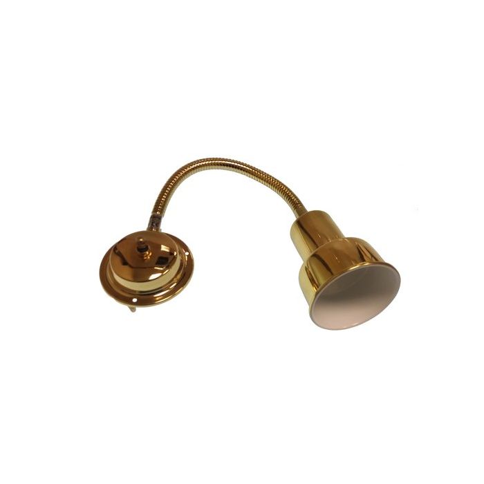 Bulkhead Light Brass With Flex 12V 10W H - Gs10426