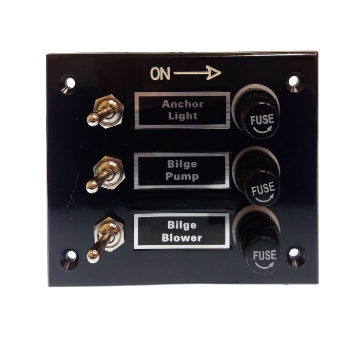 3-Gang Switch Panel Gs11190 - Durable Electrical Control Panel