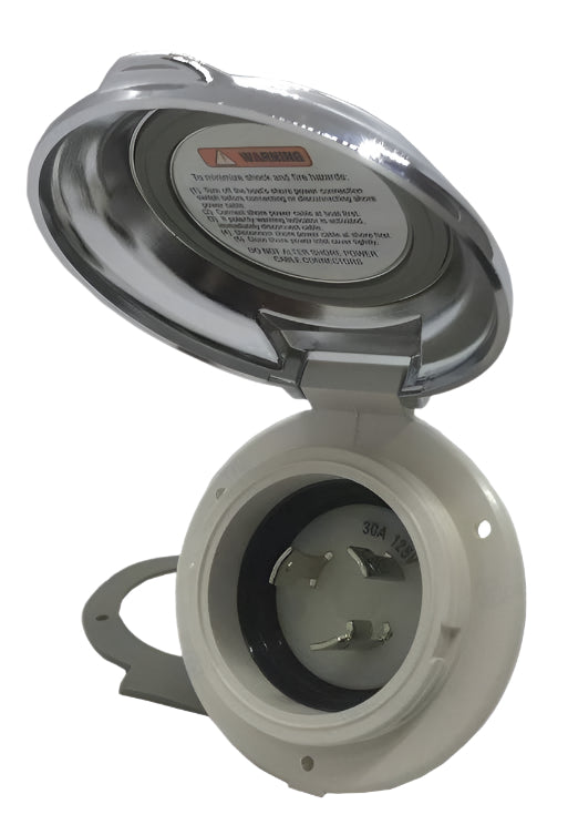 Power Inlet 30A 125V 3C Gs11372 - Marine Electrical Connector