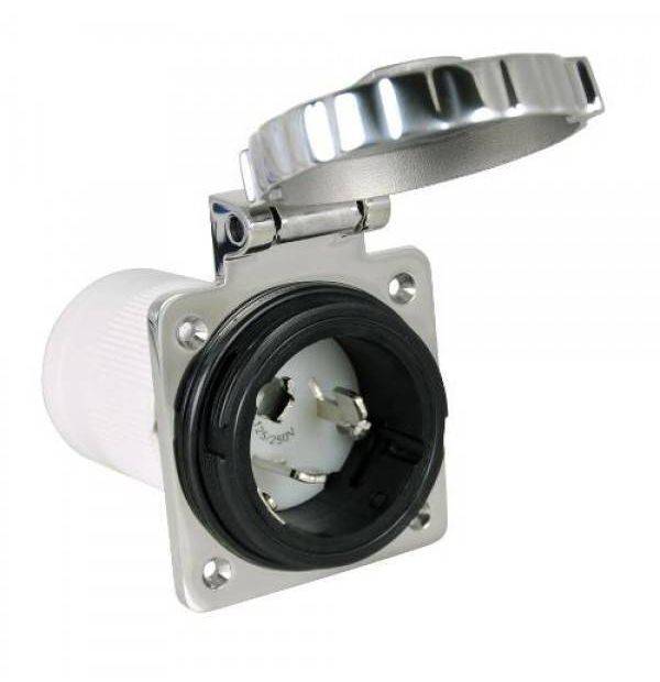 Power Inlet 50A 125V 3C | Gs11375 | Durable Marine Electrical Inlet