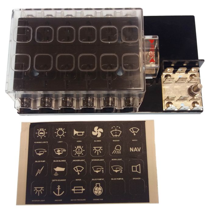 Splashproof Switch Panel Gs11412 - 12 Circuit Electrical Panel