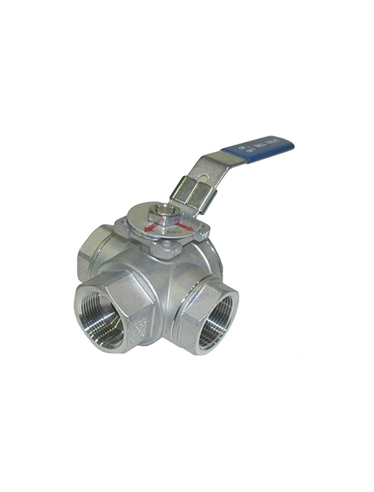 3-Way Ball Valve 3/4" Gs30031 - Durable Fluid Control Valve