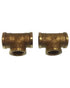 "T Brass H/H/H 3/8" (2) | Gs30180 | Marine Grade By Goldenship"