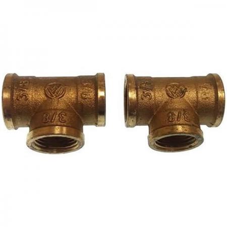 T Brass H/H/H 1/2