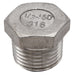 Hex Head Plug Aisi 316 1" | Gs30583 | Marine Use | Goldenship