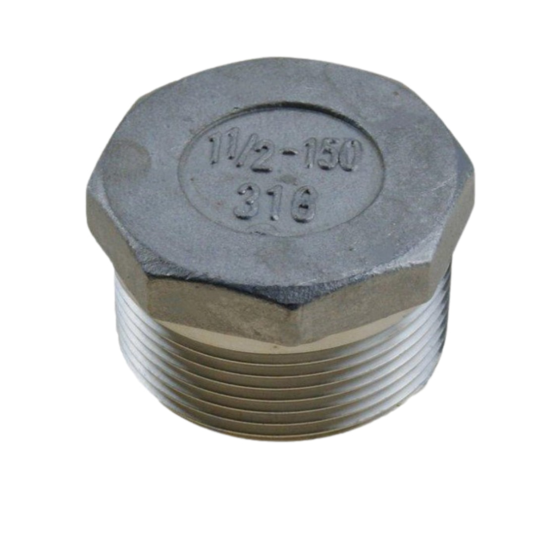 Hex Head Plug Aisi 316 1-1/2 | Gs30585 | Corrosion-Resistant Plug