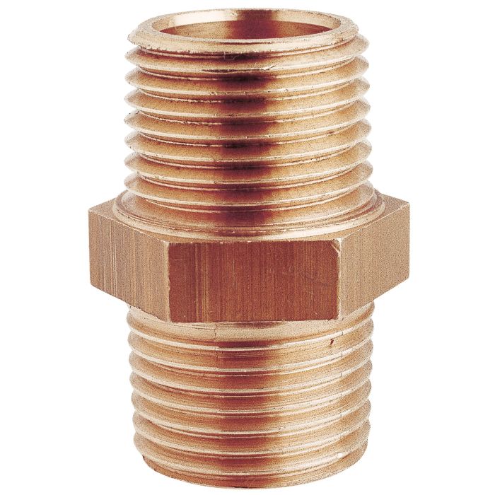Double Screw Nipple Bronze 2