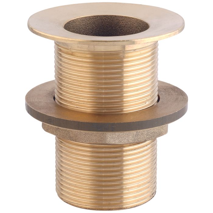 1/2" Brass Through Hull Fitting | Gs30770 | Durable Marine Hardware