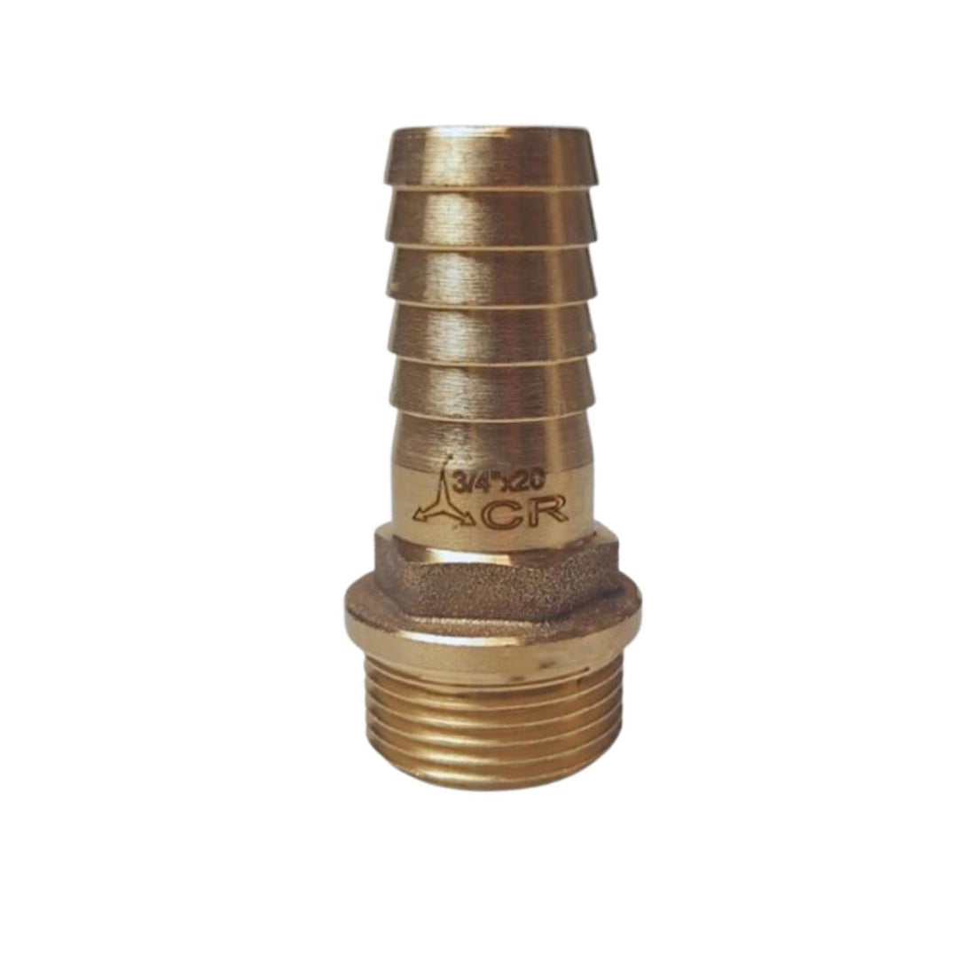 Hose Tail 3/4" X 20M Brass Cr - Gs30837 - Marine Grade By Goldenship