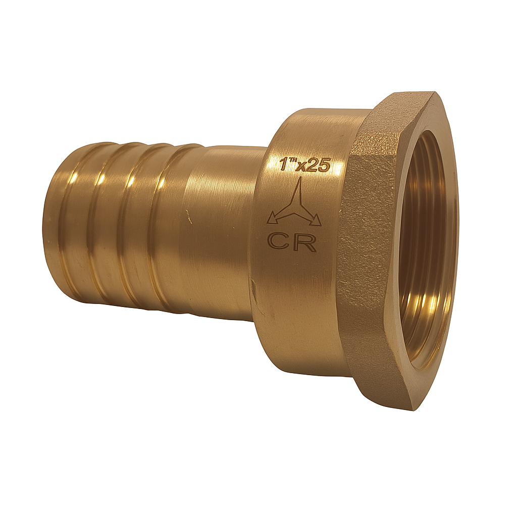 Hose Tail 1" X 25' Brass Cr - Gs30869 - Goldenship Maestrini