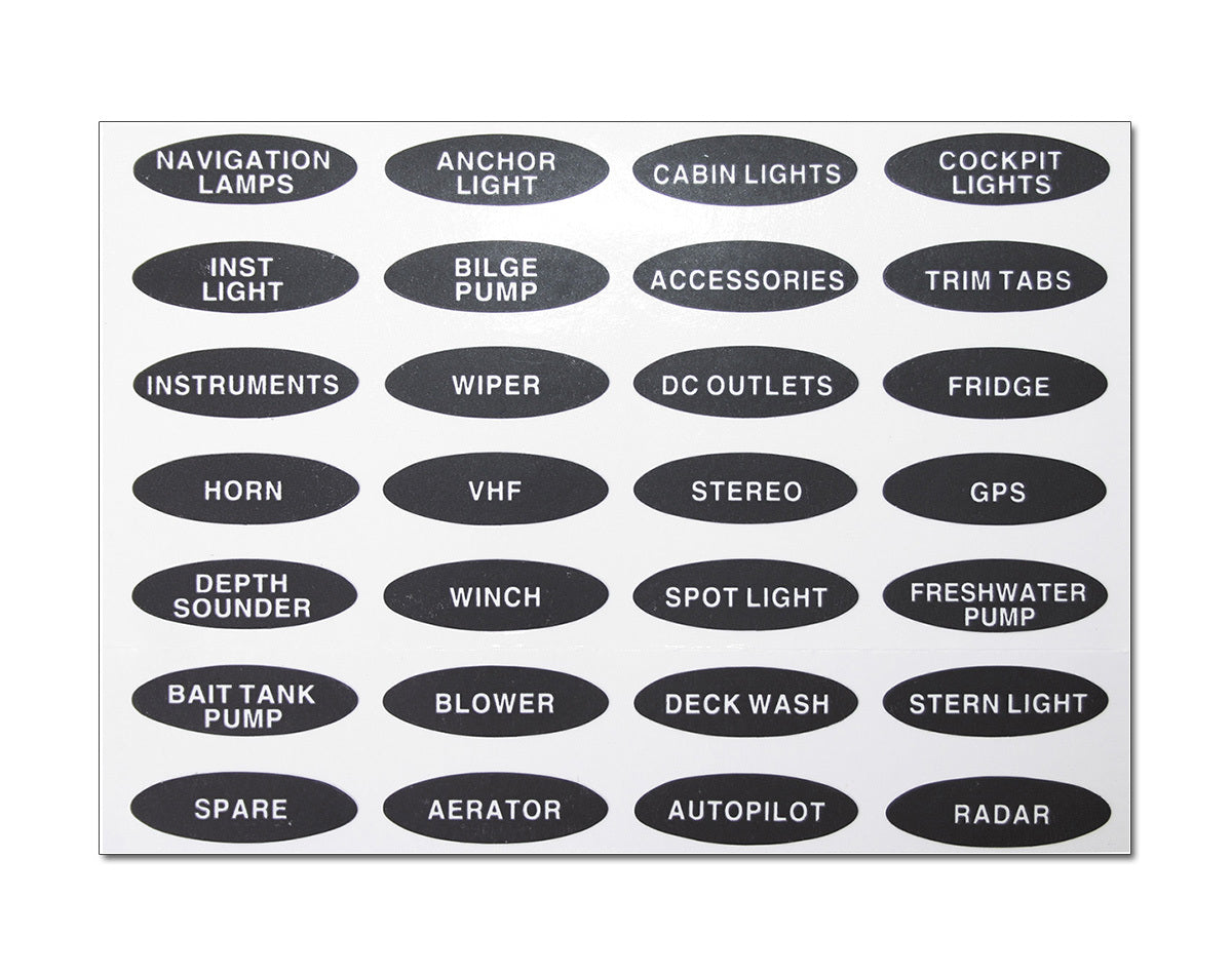 Sticker Label Set For Gs11180/Gs11181 - Gs41464 - Electrical Use