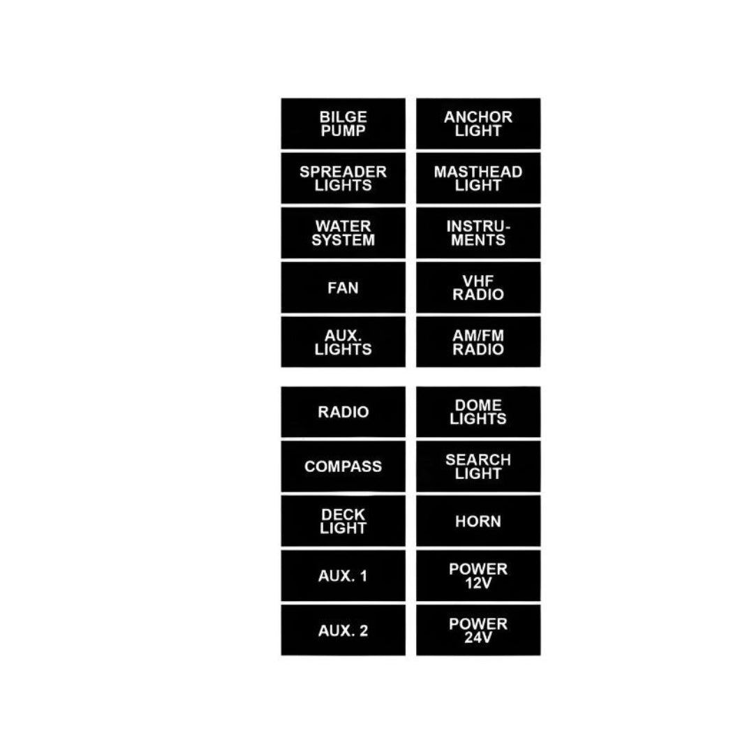 Sticker Laber Black Gs41466 - Stylish Electrical Label For Projects