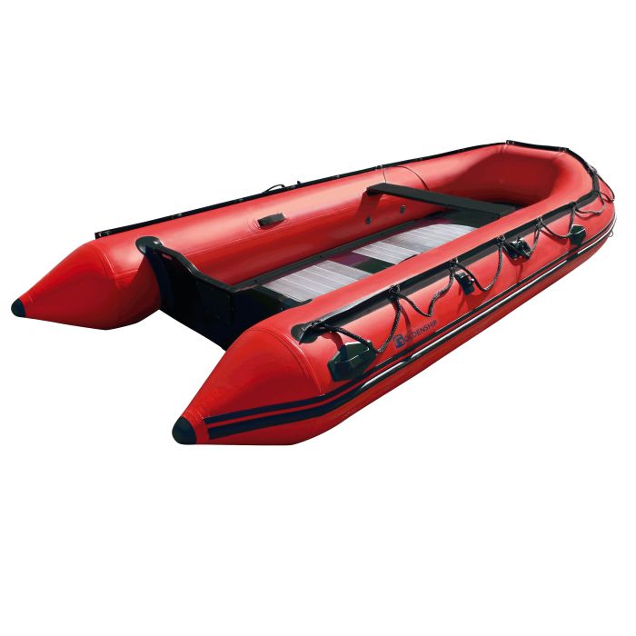 4.2M Inflatable Boat Gs420Al With Aluminum Floor For Fishing & Leisure